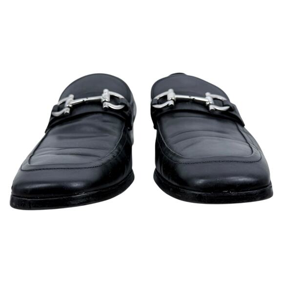 Salvatore Ferragamo Gancini Buckle Leather Loafer Black Size 9D main image 4